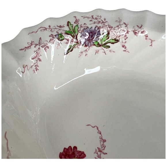 Copeland Spode Fairy Dell Vegetable Bowl Serving Dish Oval Swirl Made England - Picture 10 of 12
